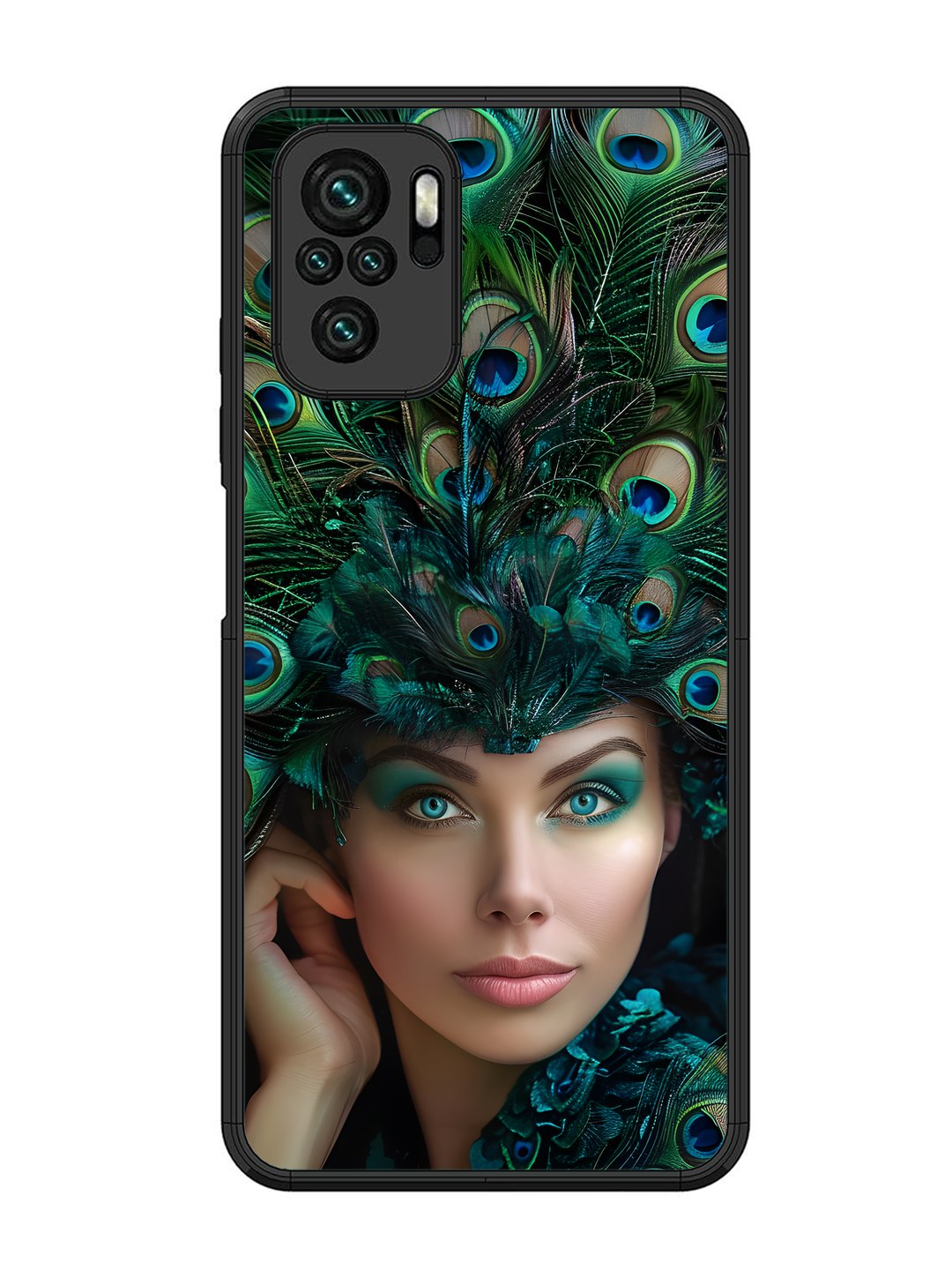 XIAOMI Redmi Note 10 Girl with peacock feather Crown