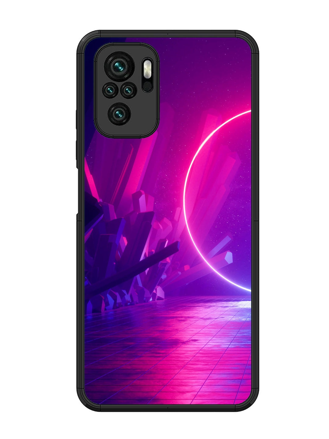 XIAOMI Redmi Note 10 abstract with Neon Light
