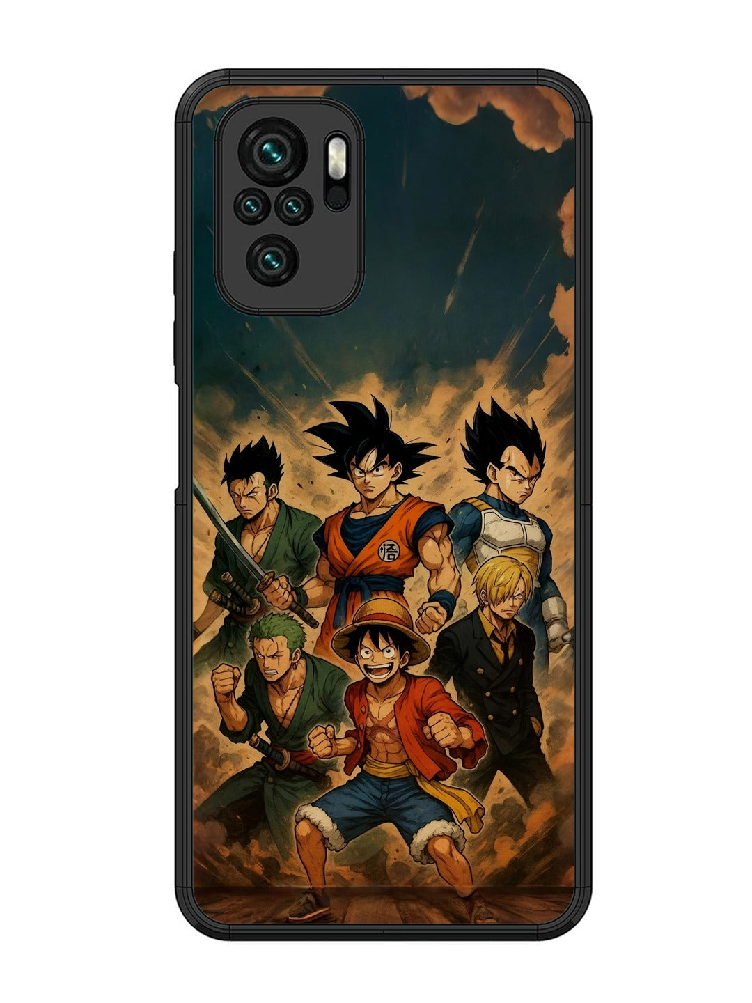 XIAOMI Redmi Note 10 OnePiece n Dragon Ball Z in one team
