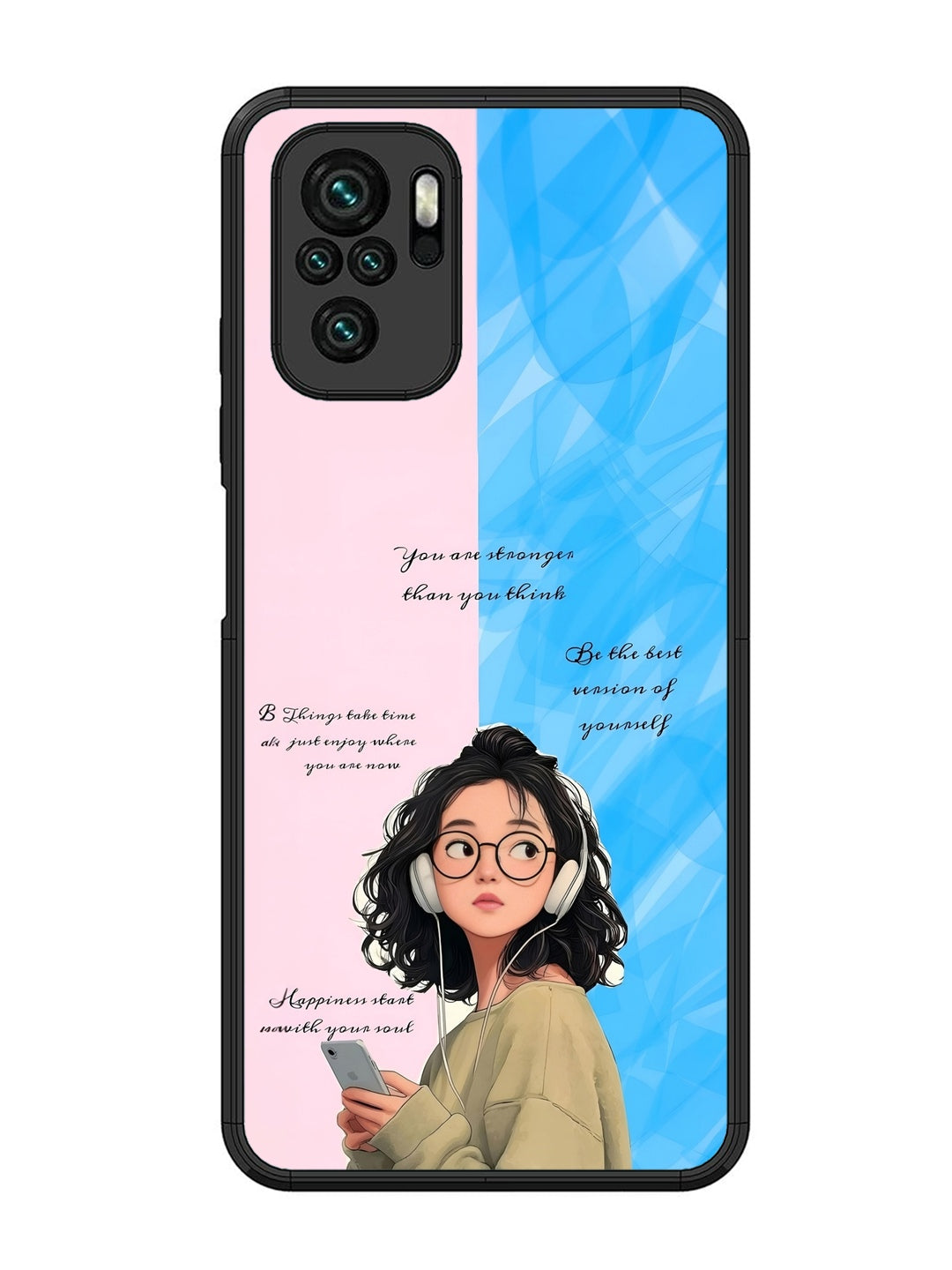 XIAOMI Redmi Note 10 Girl with quote