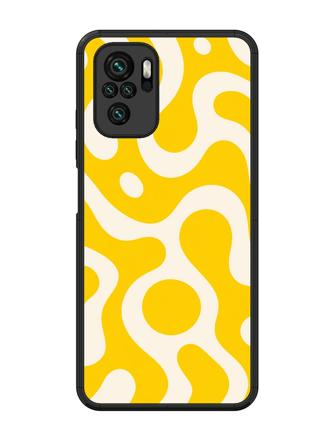 XIAOMI Redmi Note 10 Fluid wave pattern Dark Bright Yellow