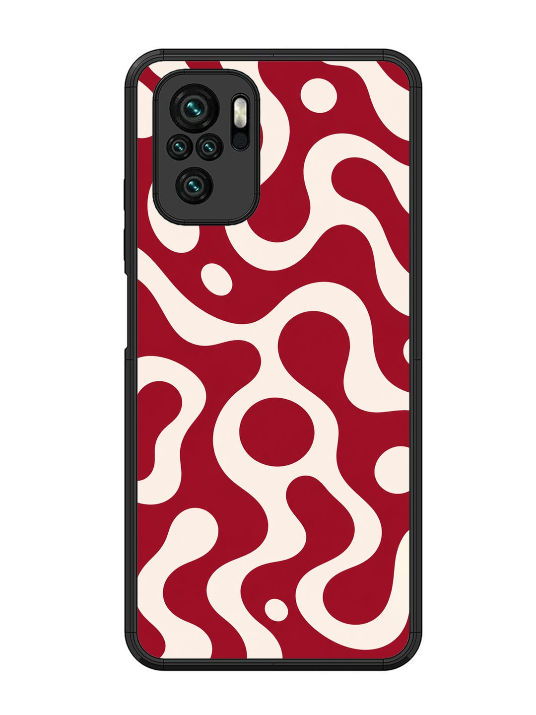 XIAOMI Redmi Note 10 Fluid wave pattern Wine Red