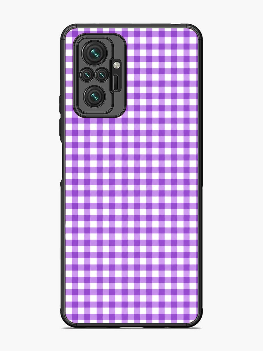XIAOMI Redmi Note 10 Pro Gingham Checks purple