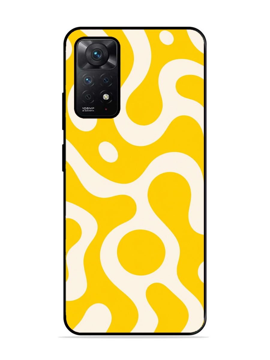 XIAOMI Redmi Note 11 4G Fluid wave pattern Dark Bright Yellow