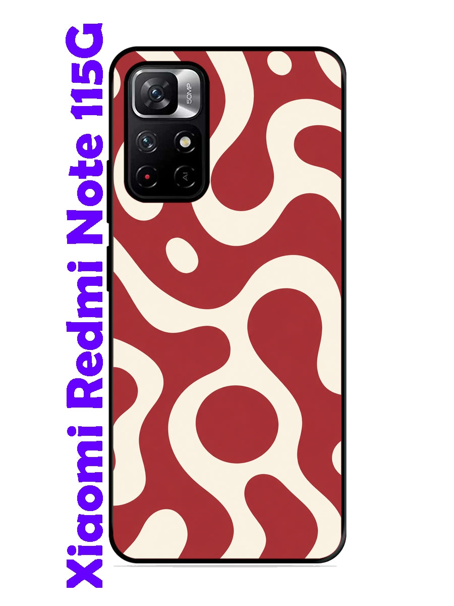 XIAOMI Redmi Note 11 5G Fluid wave pattern Red
