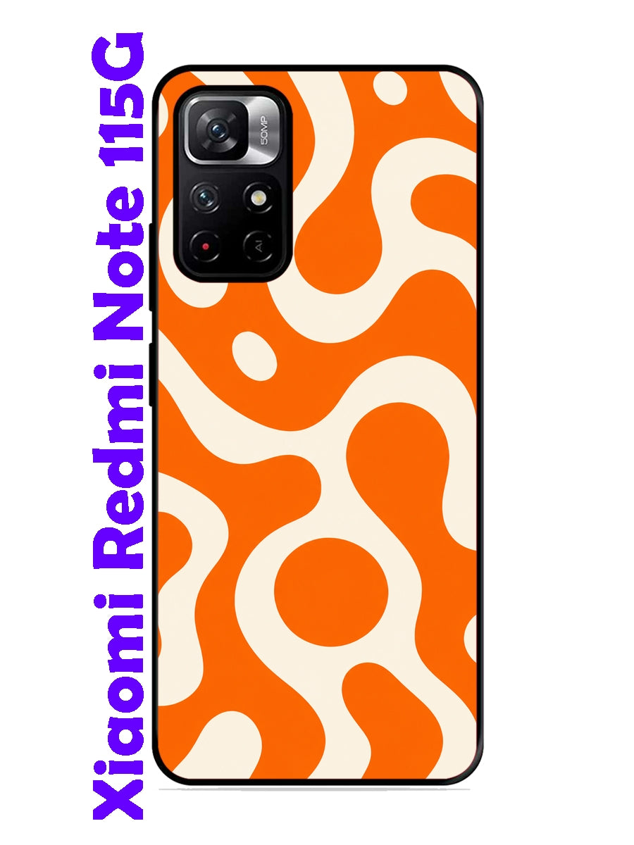XIAOMI Redmi Note 11 5G Fluid wave pattern Vivid Orange