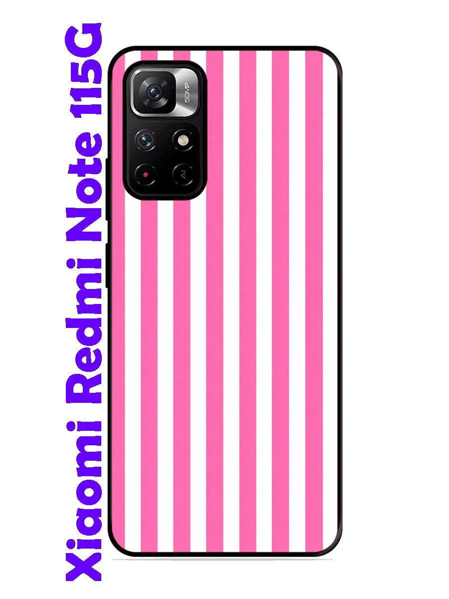 XIAOMI Redmi Note 11 5G Vertical Stripes Hot Pink