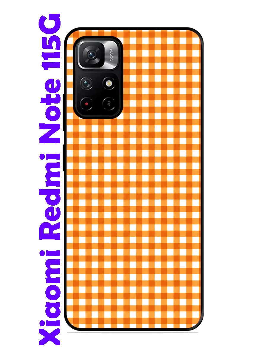 XIAOMI Redmi Note 11 5G Gingham Checks Orange