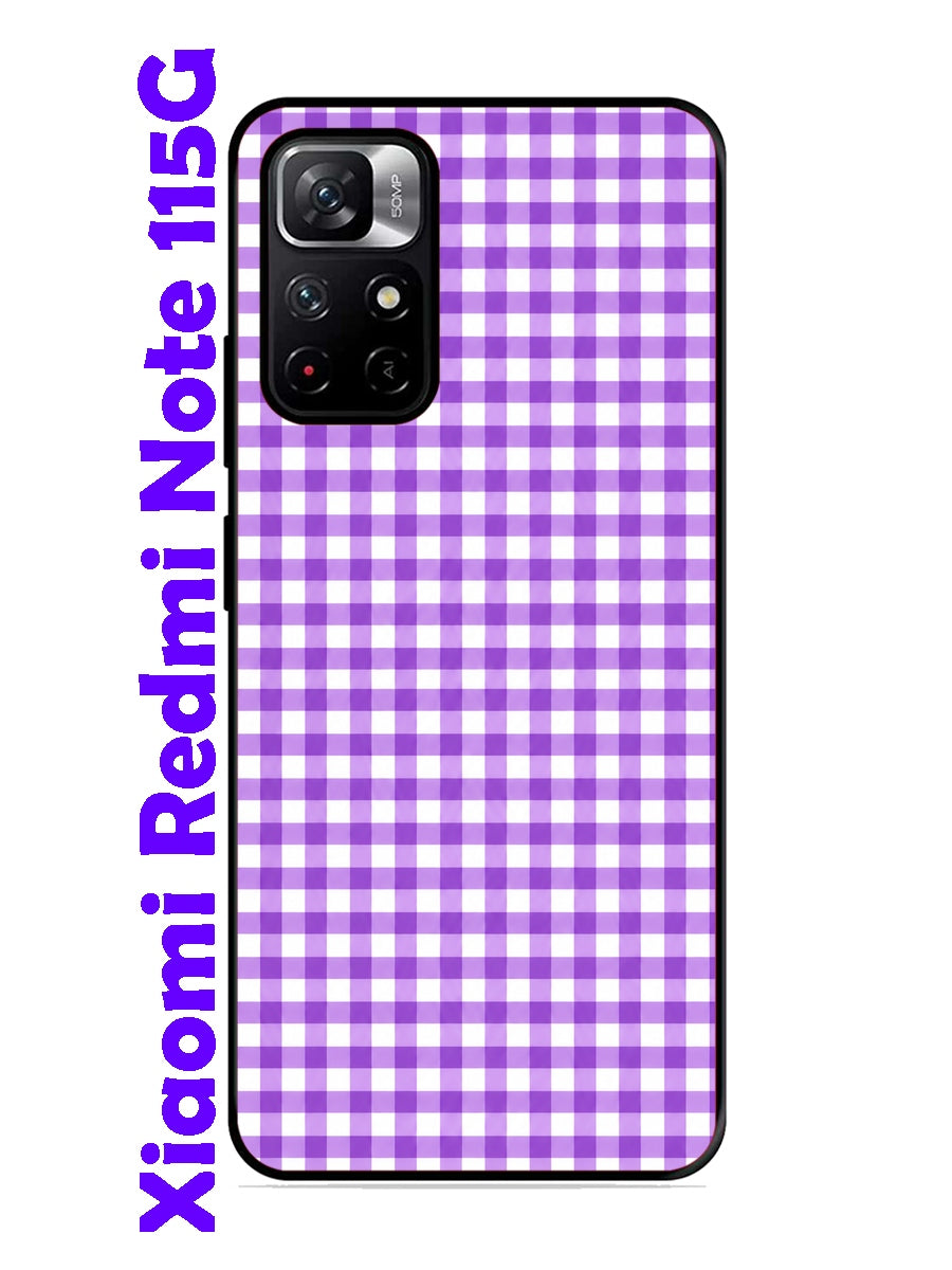 XIAOMI Redmi Note 11 5G Gingham Checks purple
