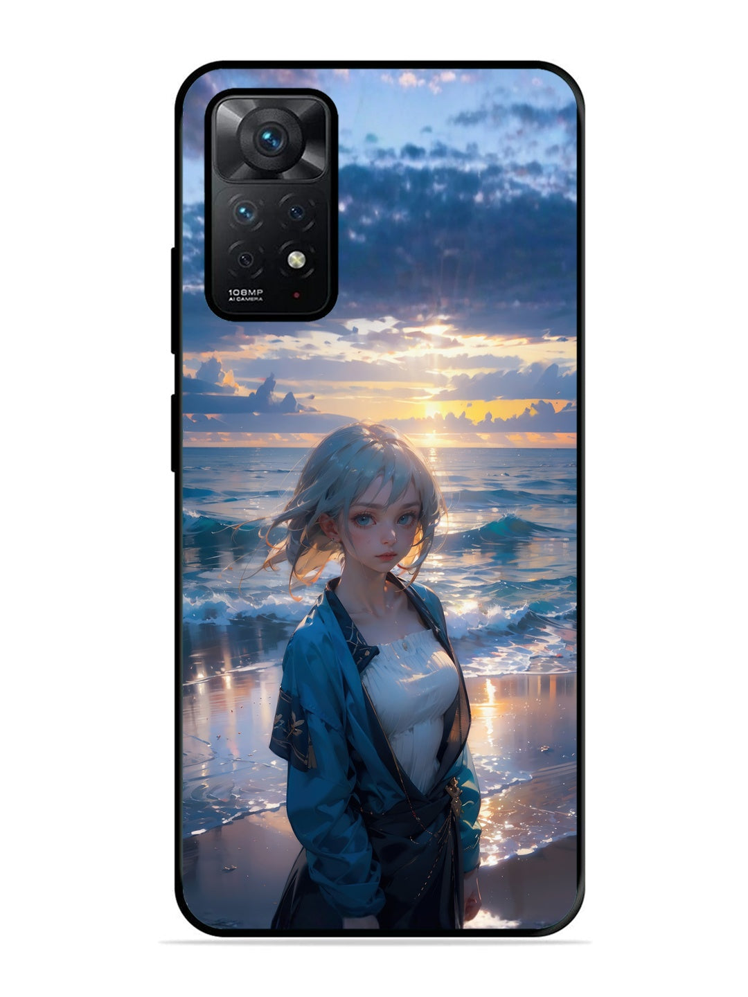XIAOMI Redmi Note 11 Pro 5G Anime Girl Beach Ocean Waves