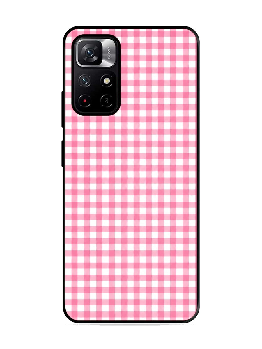 XIAOMI Redmi Note 11T 5G Gingham Checks pink