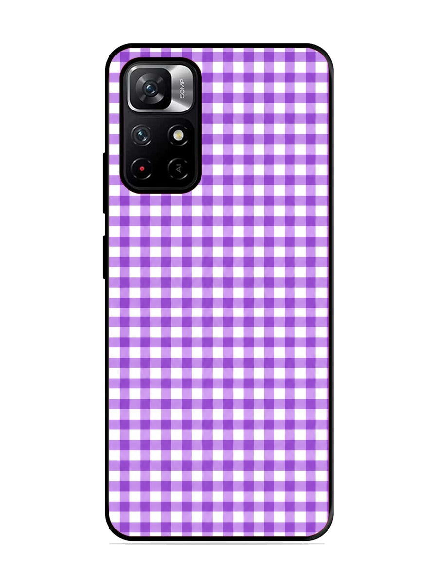 XIAOMI Redmi Note 11T 5G Gingham Checks purple