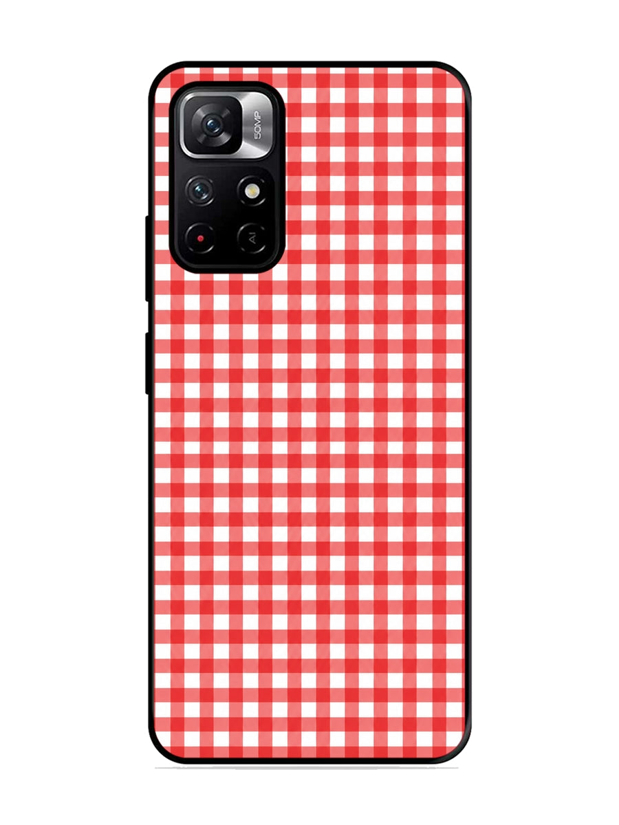 XIAOMI Redmi Note 11T 5G Gingham Checks Red
