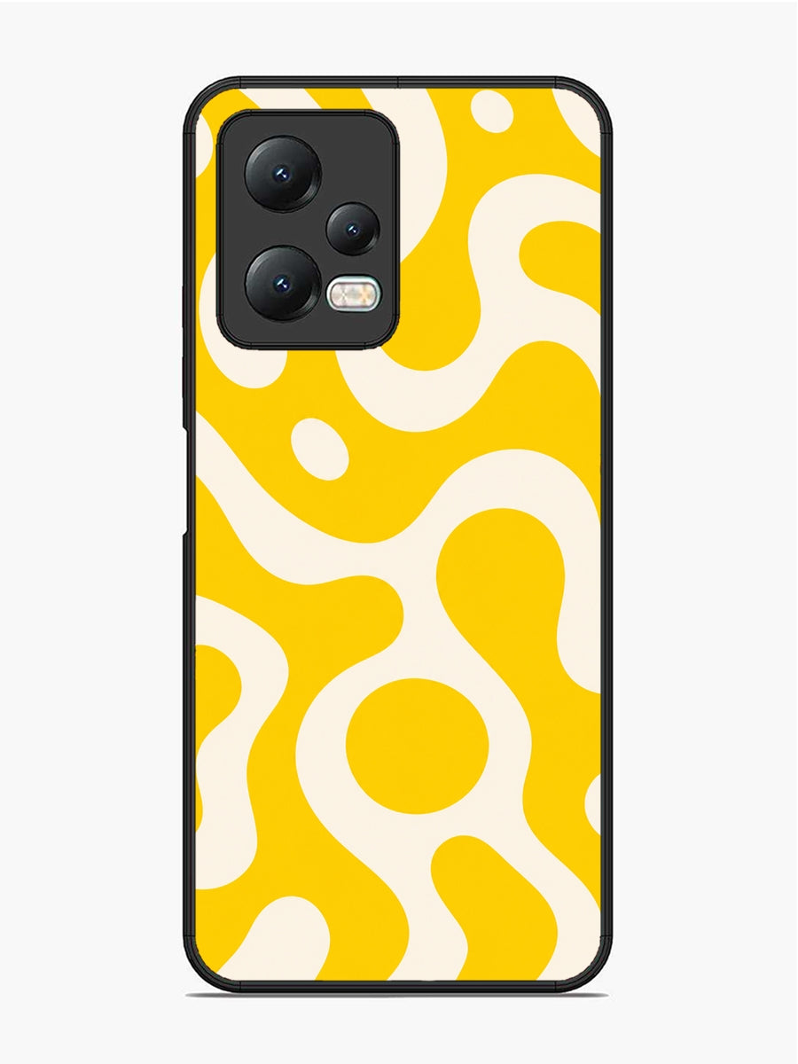 XIAOMI Redmi Note 12 5G Fluid wave pattern Dark Bright Yellow
