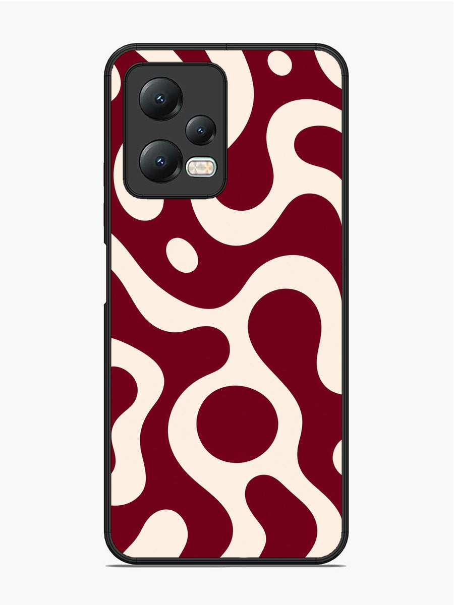 XIAOMI Redmi Note 12 5G Fluid wave pattern Deep Maroon