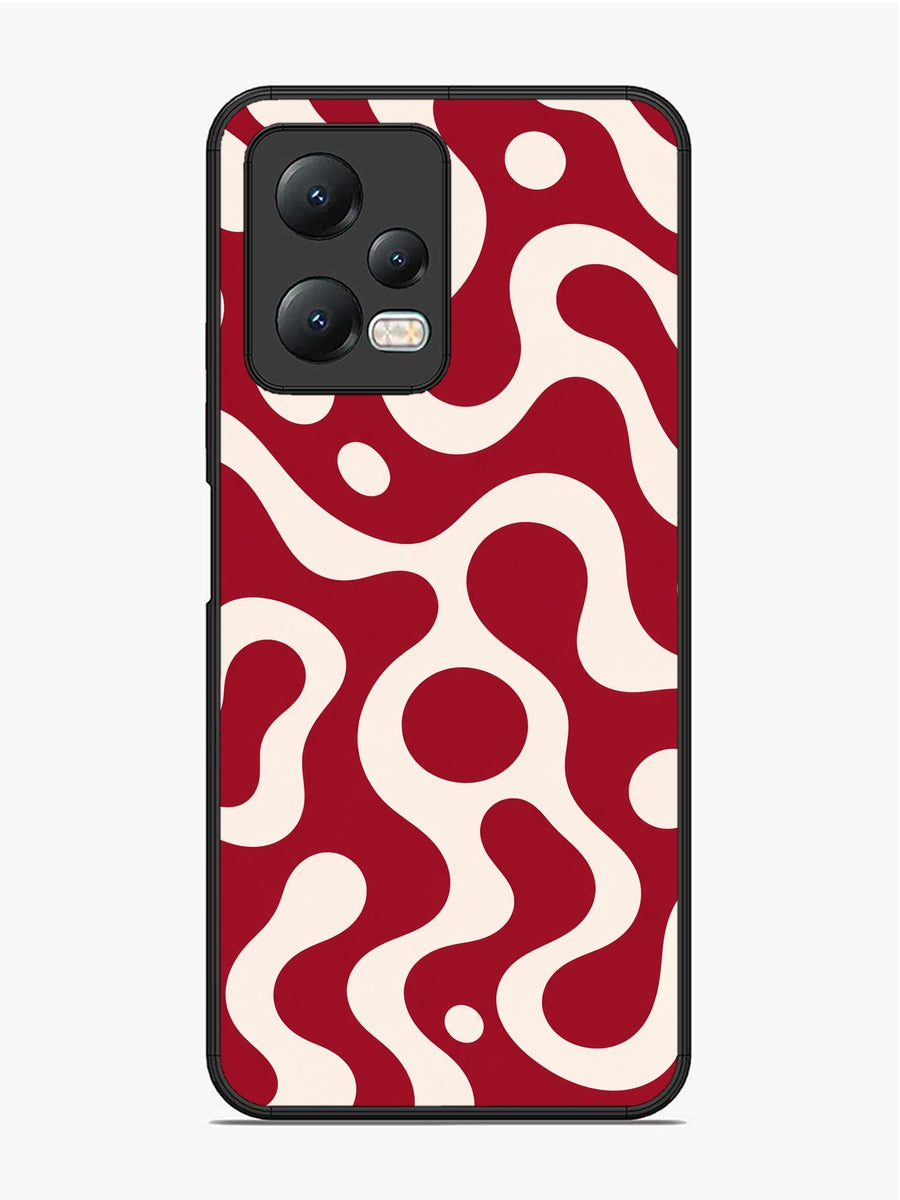 XIAOMI Redmi Note 12 5G Fluid wave pattern Wine Red