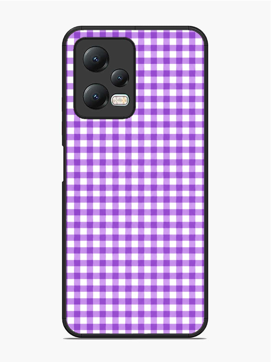 XIAOMI Redmi Note 12 5G Gingham Checks purple