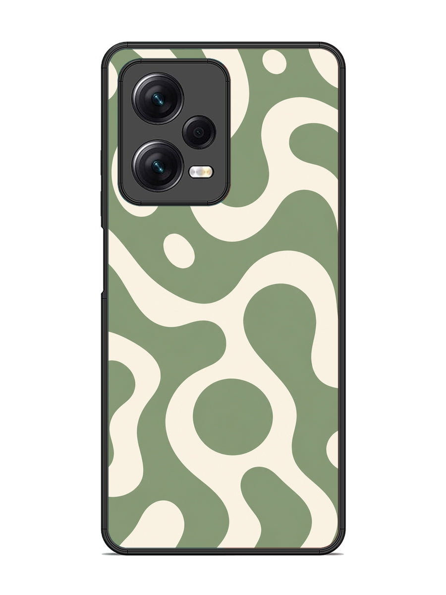 XIAOMI Redmi Note 12 Pro 5G Fluid wave pattern Dark Sage Green