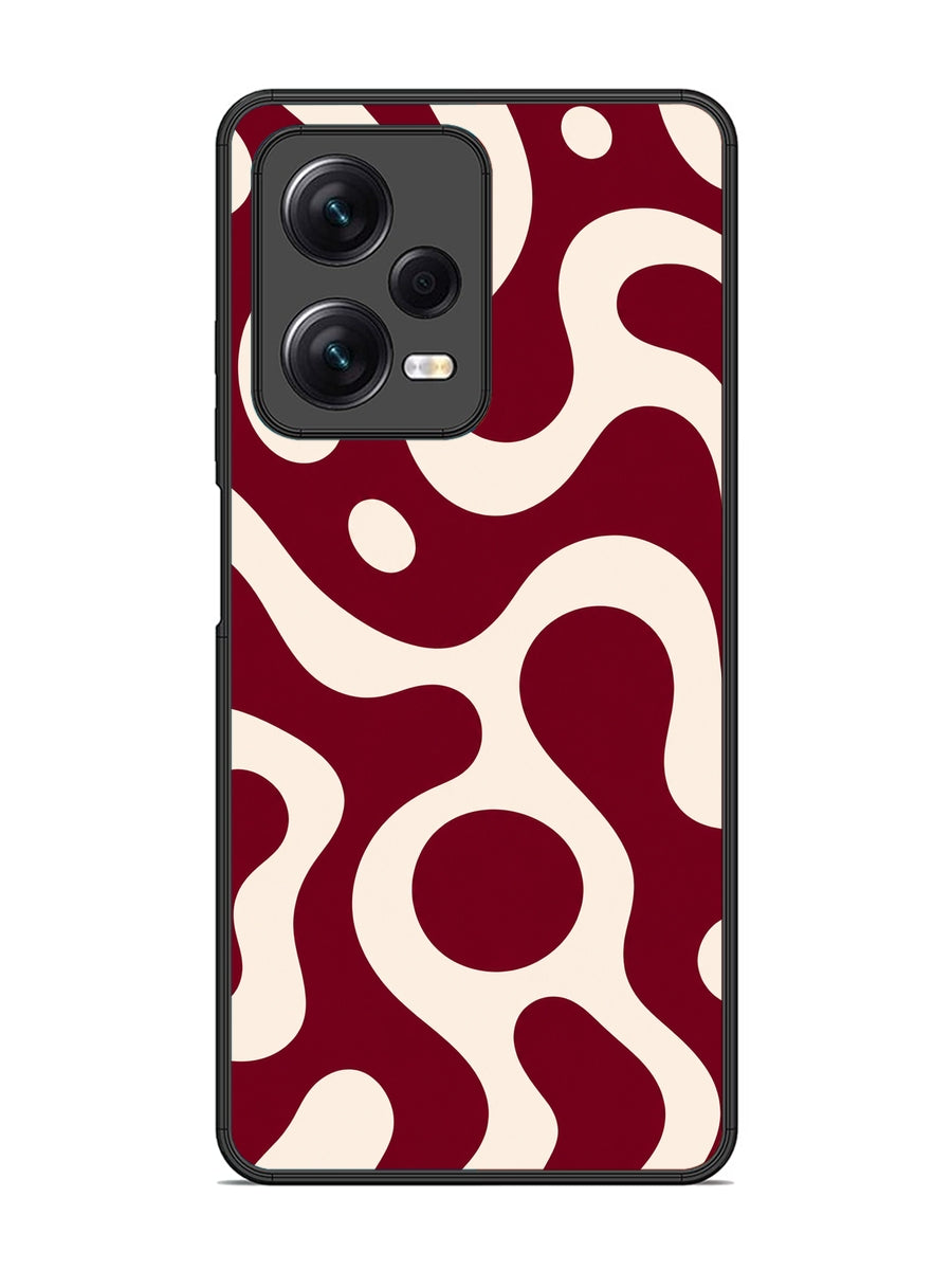 XIAOMI Redmi Note 12 Pro 5G Fluid wave pattern Deep Maroon
