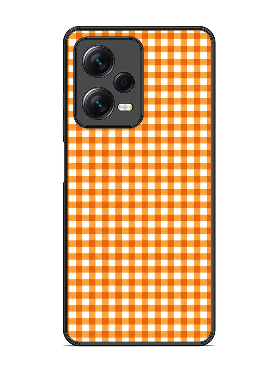 XIAOMI Redmi Note 12 Pro 5G Gingham Checks Orange