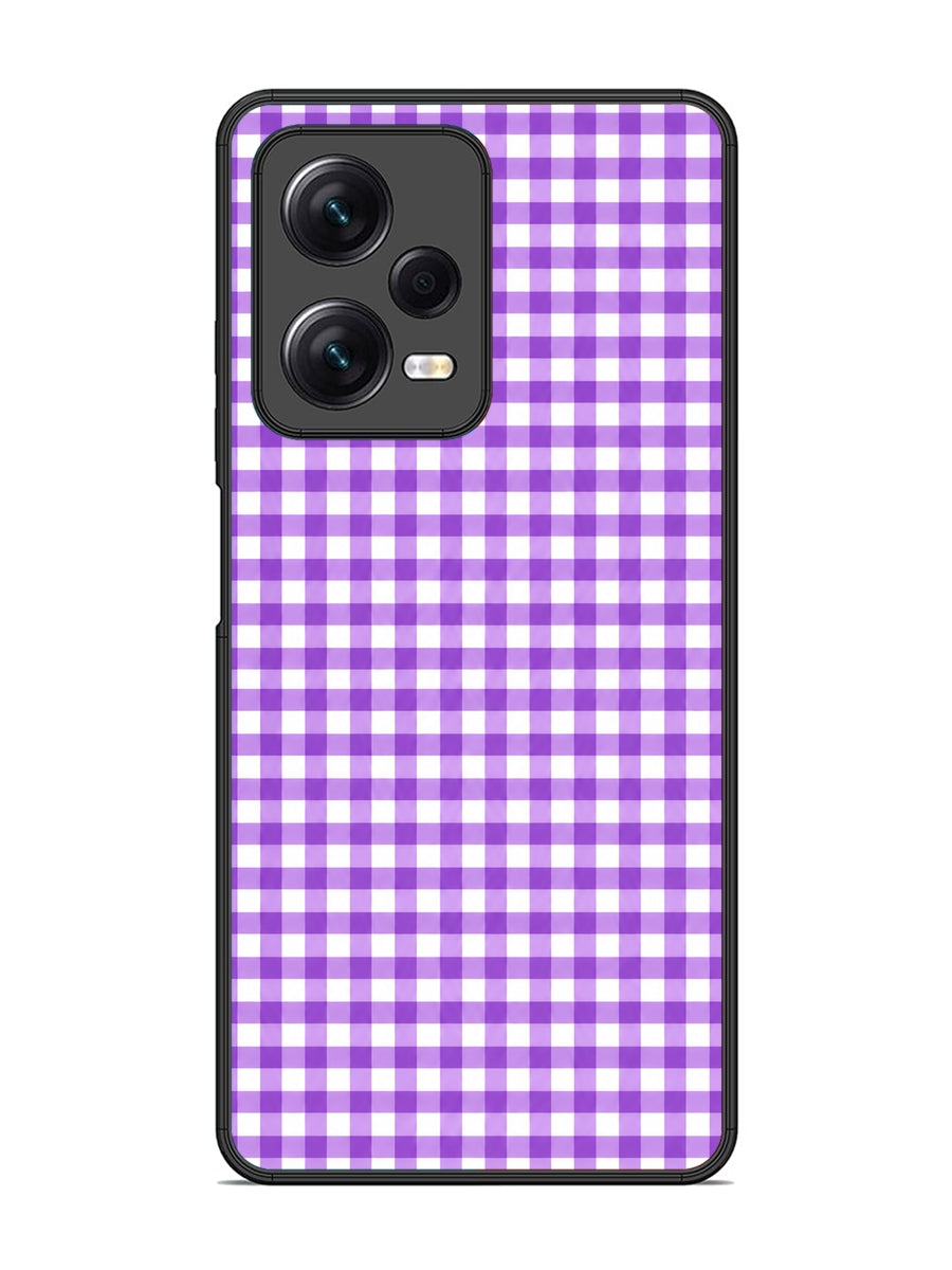 XIAOMI Redmi Note 12 Pro 5G Gingham Checks purple