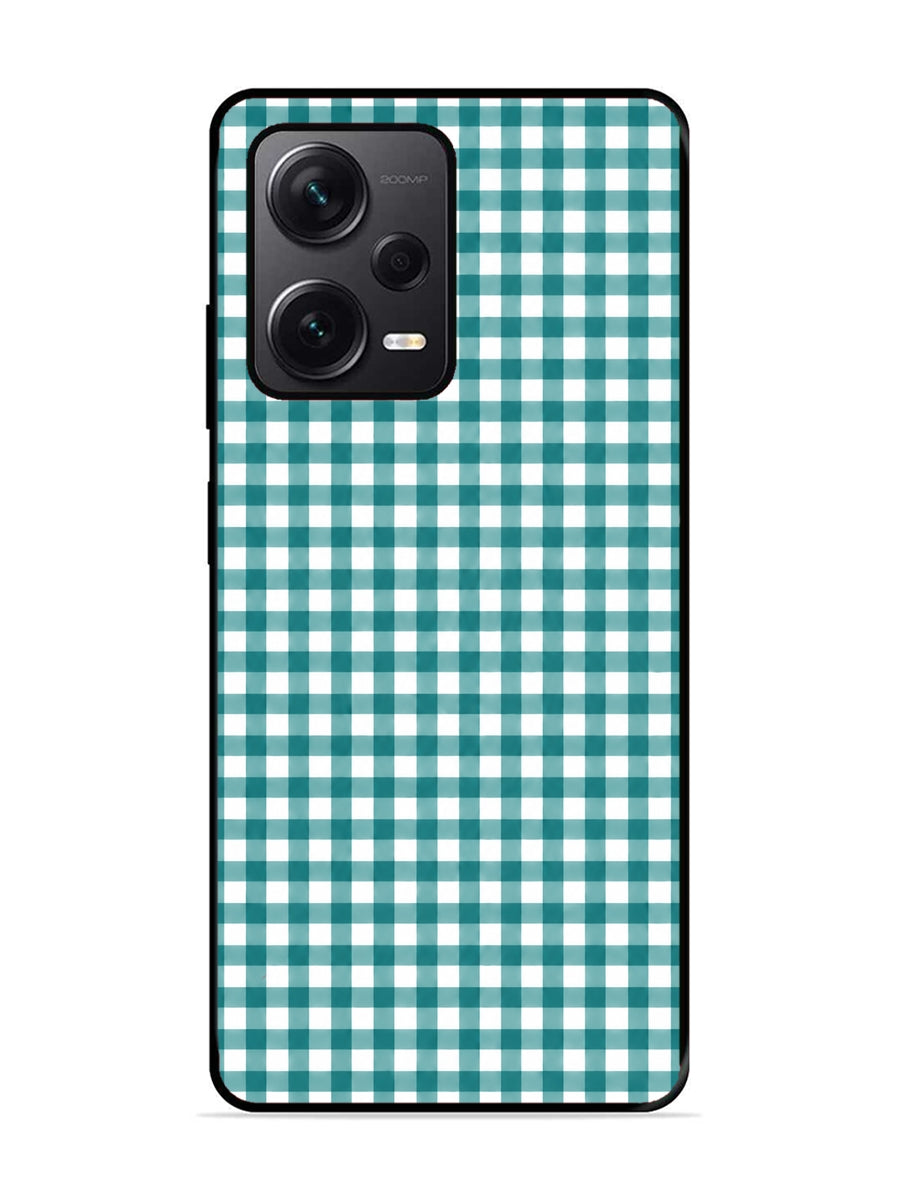 XIAOMI Redmi Note 12 Pro Plus 5G Gingham Checks Teal Gree
