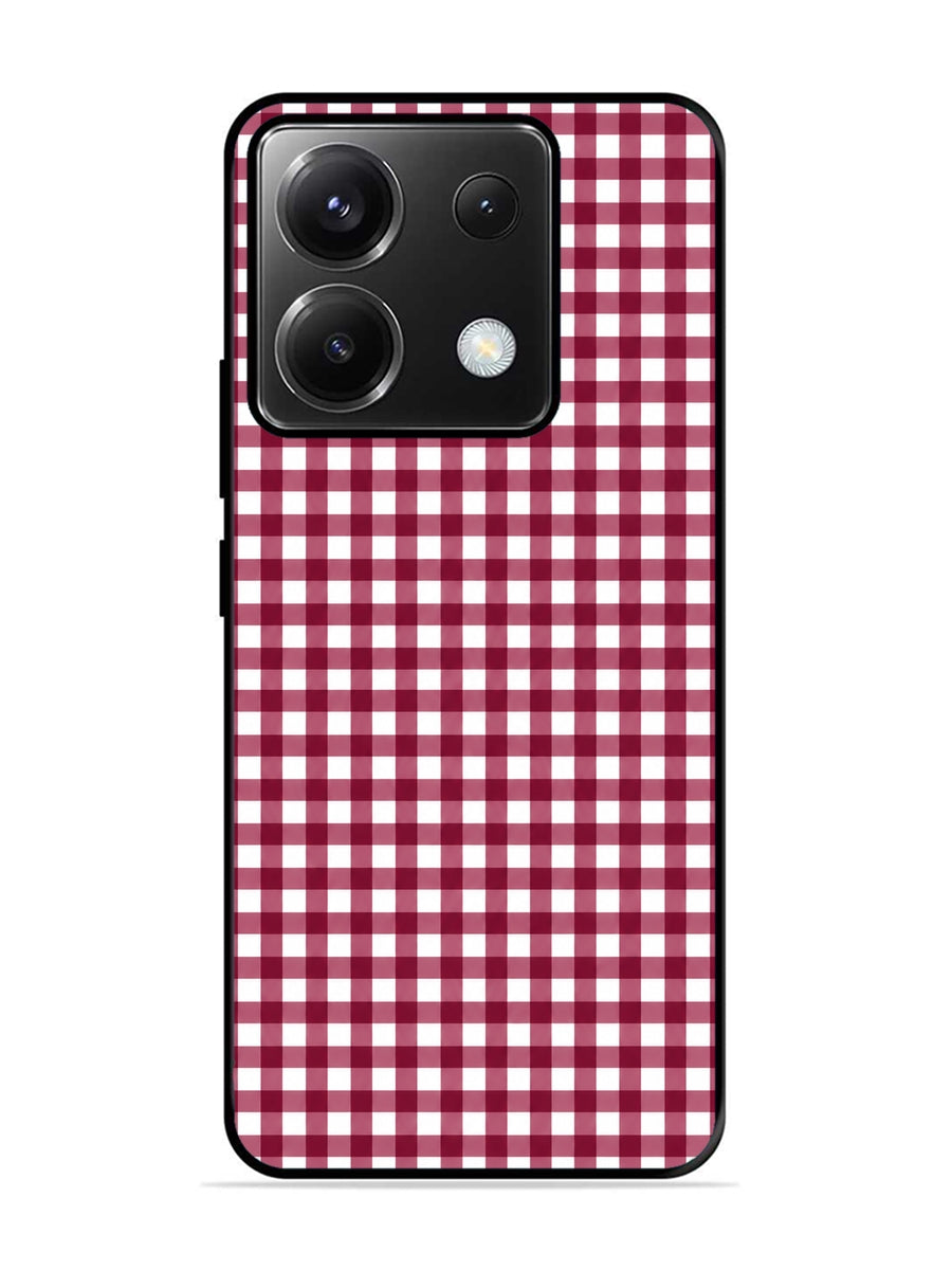 XIAOMI Redmi Note 13 Pro 5G Gingham Checks Wine Red