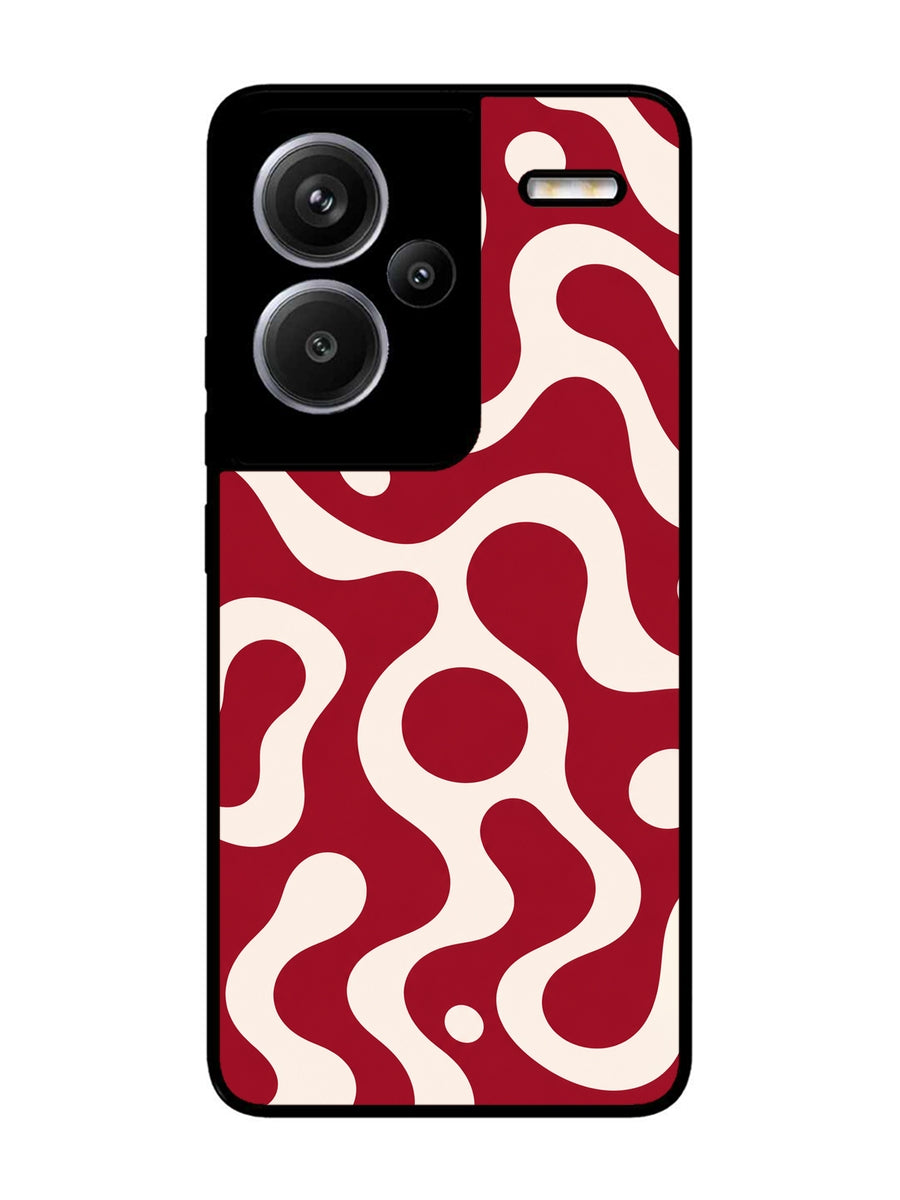 XIAOMI Redmi Note 13 Pro Plus 5G Fluid wave pattern Wine Red
