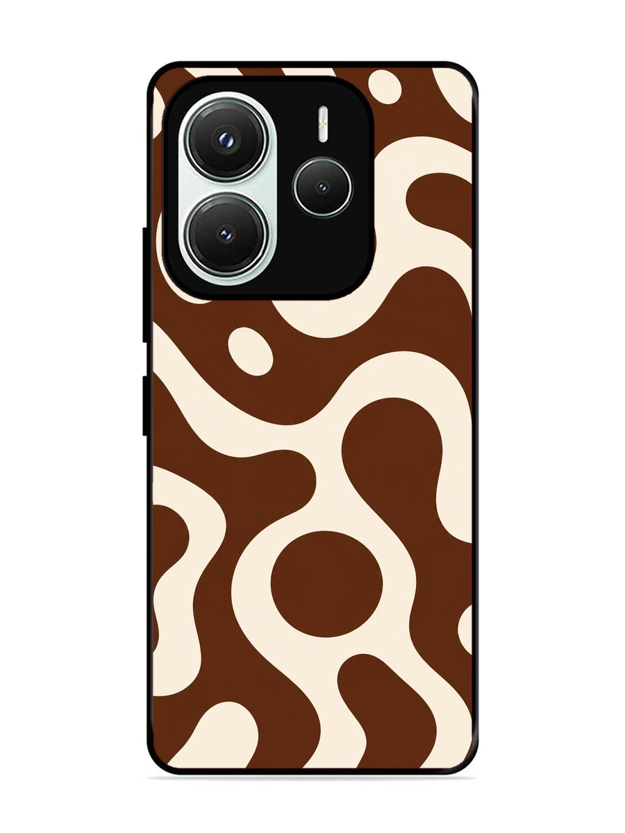 XIAOMI Redmi Note 14 5G Fluid wave pattern Dark Chocolate