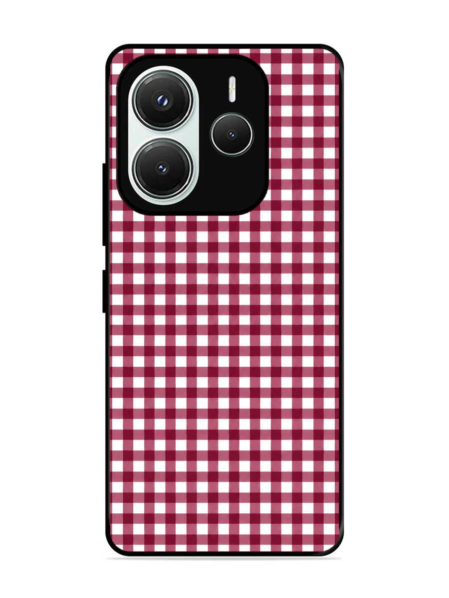 XIAOMI Redmi Note 14 5G Gingham Checks Wine Red