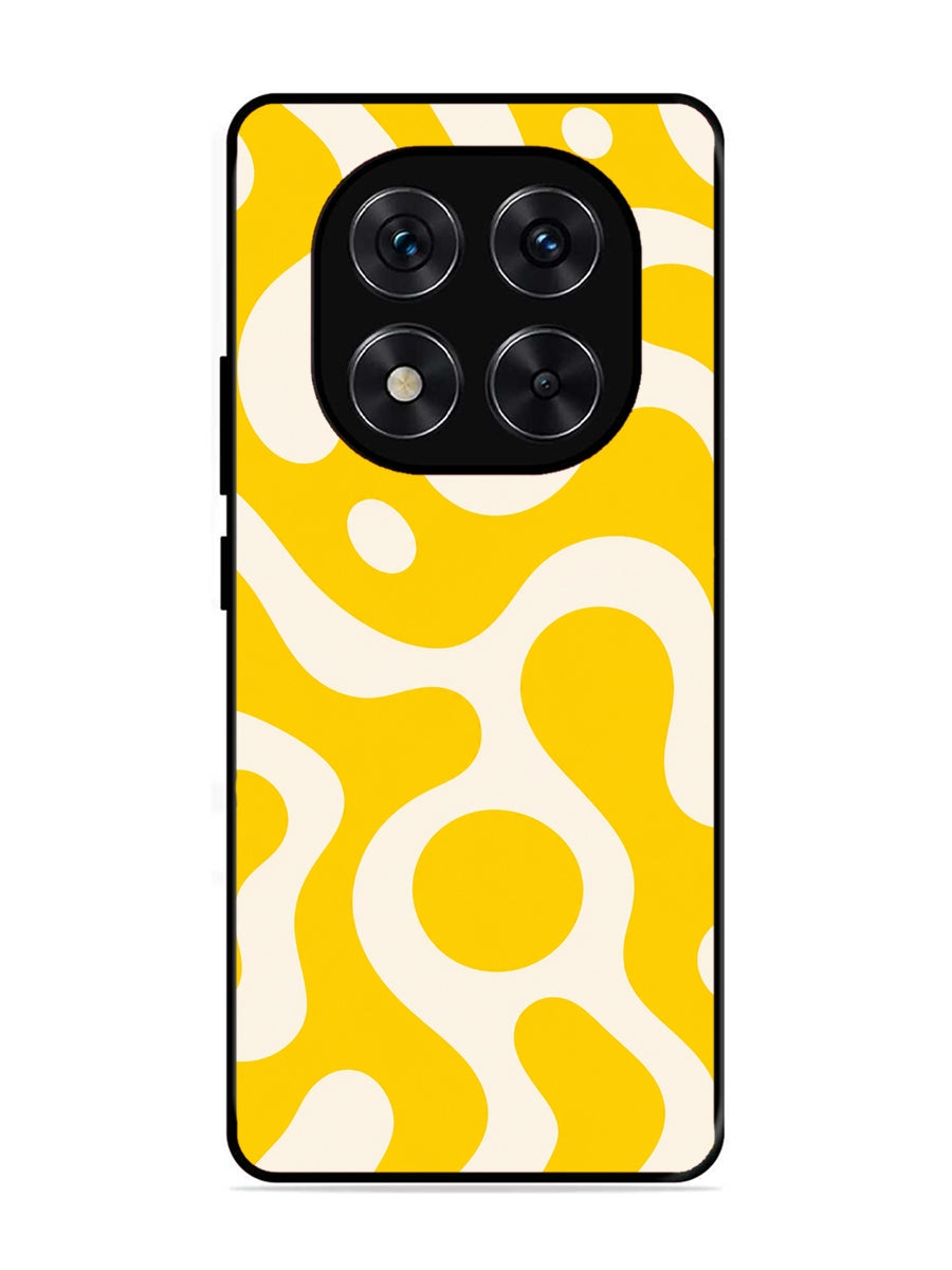 XIAOMI Redmi Note 14 Pro 5G Fluid wave pattern Dark Bright Yellow