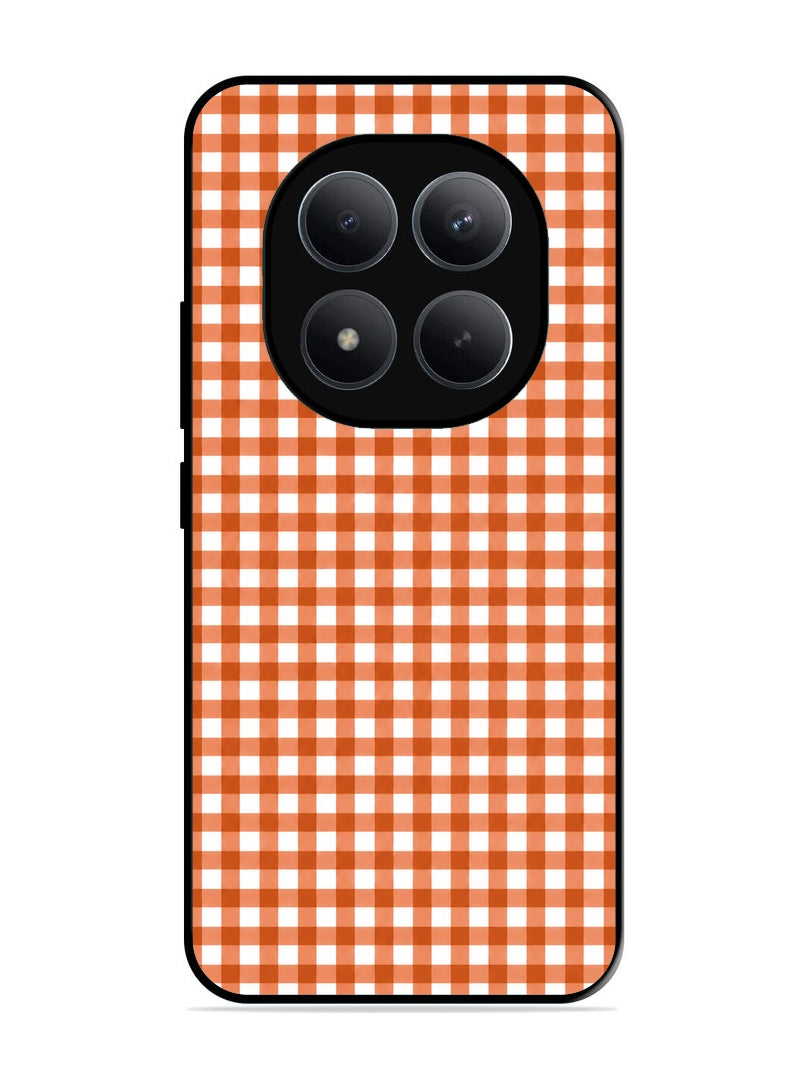 XIAOMI Redmi Note 15 Pro 5G Gingham Checks Burnt Orange