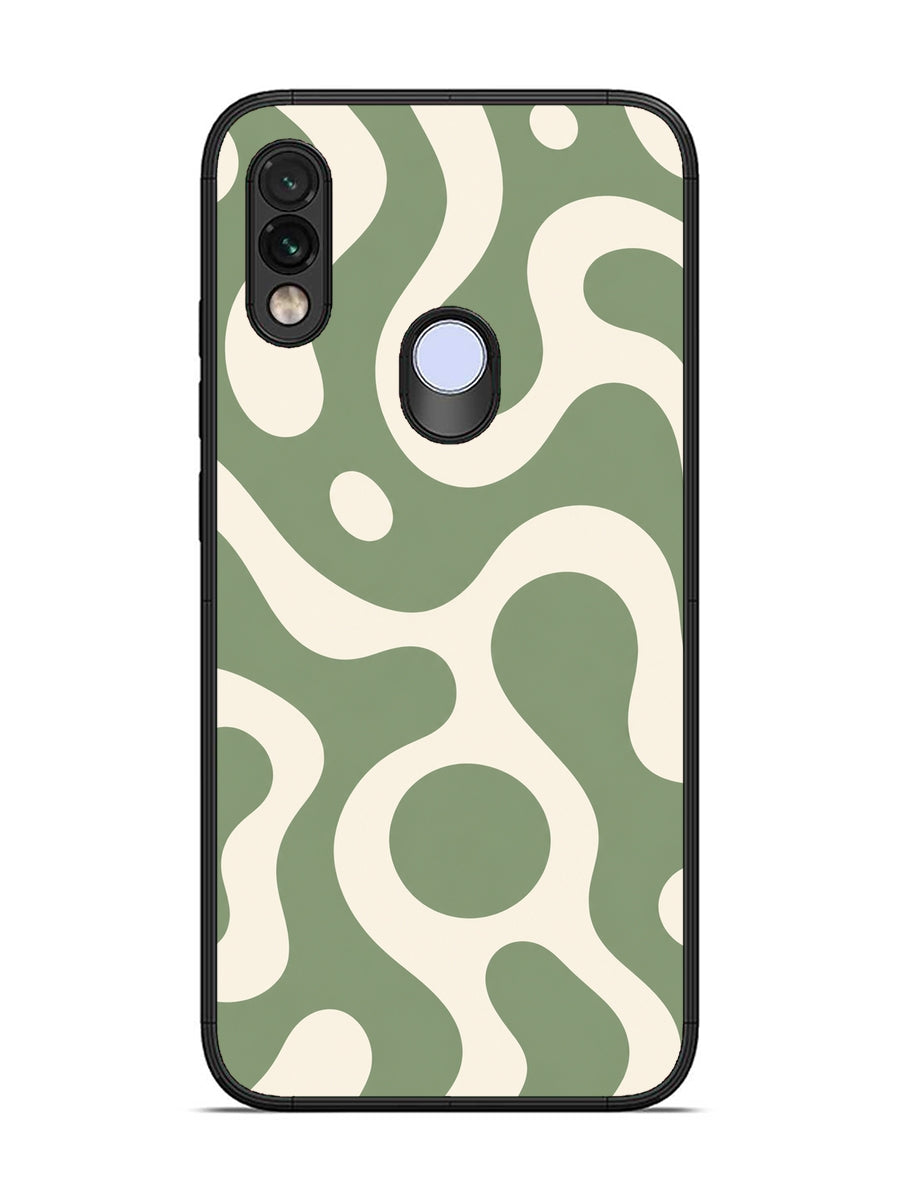 XIAOMI Redmi Note 7 Fluid wave pattern Dark Sage Green