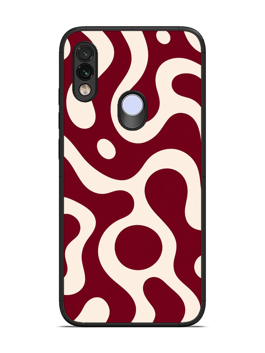 XIAOMI Redmi Note 7 Fluid wave pattern Deep Maroon