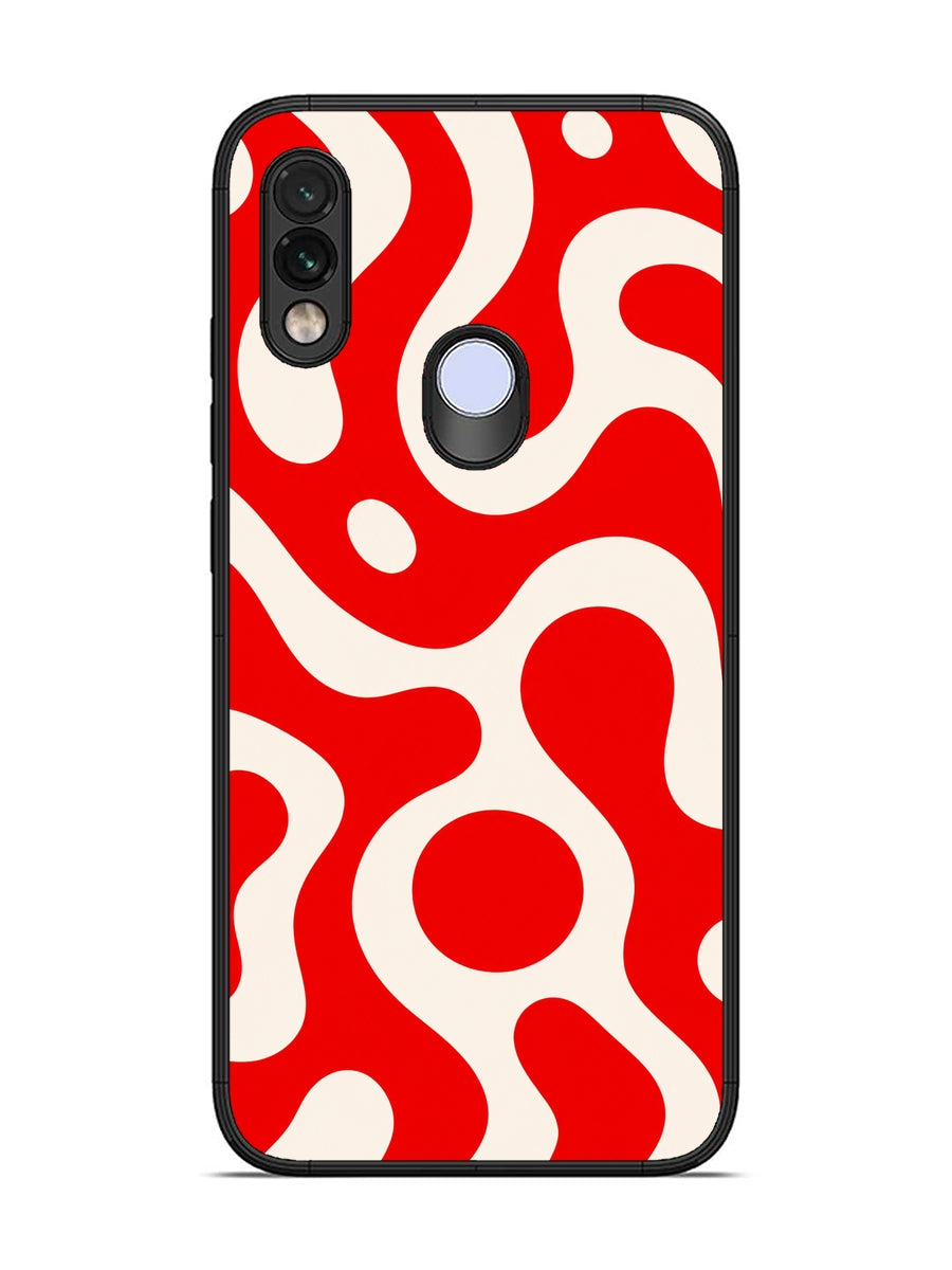 XIAOMI Redmi Note 7 Fluid wave pattern Vivid Red