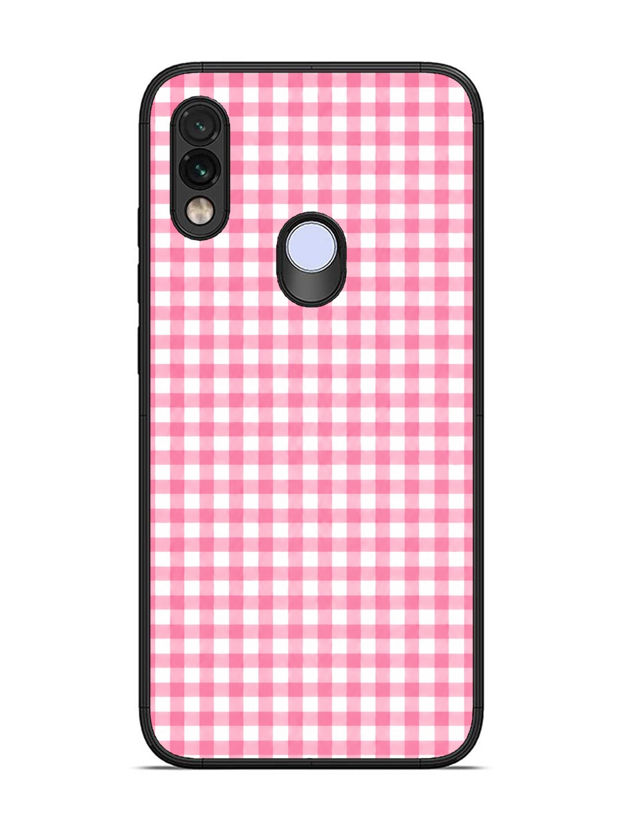 XIAOMI Redmi Note 7 Gingham Checks pink