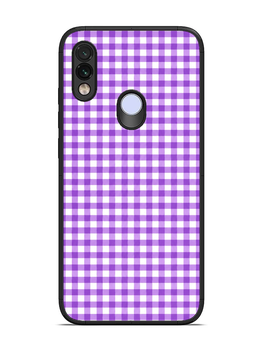 XIAOMI Redmi Note 7 Gingham Checks purple