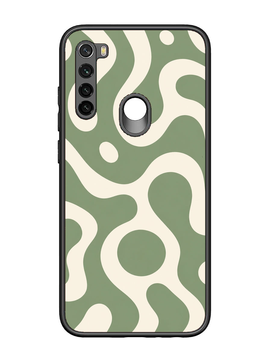 XIAOMI Redmi Note 8 Fluid wave pattern Dark Sage Green