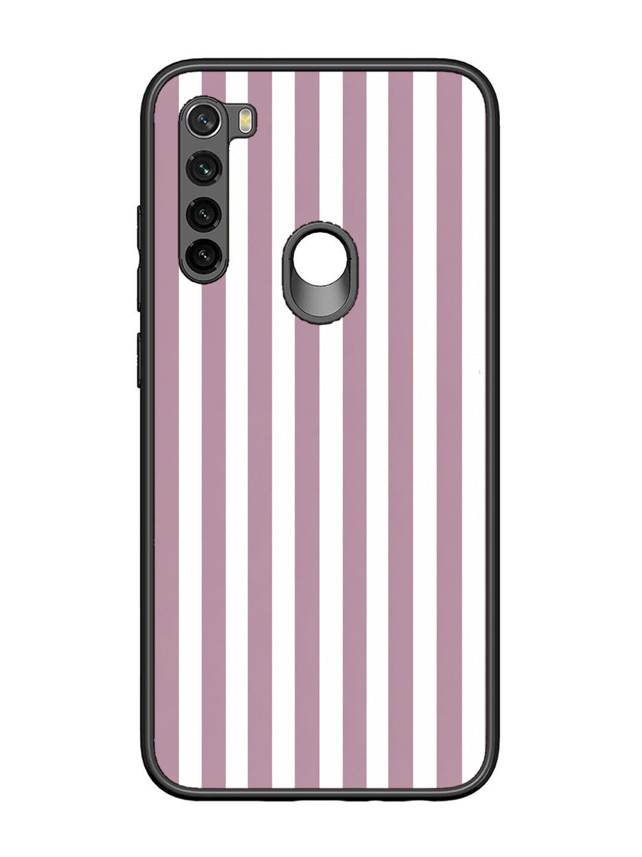 XIAOMI Redmi Note 8 Vertical Stripes Dusty Mauve