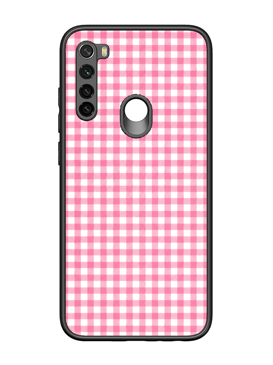XIAOMI Redmi Note 8 Gingham Checks pink