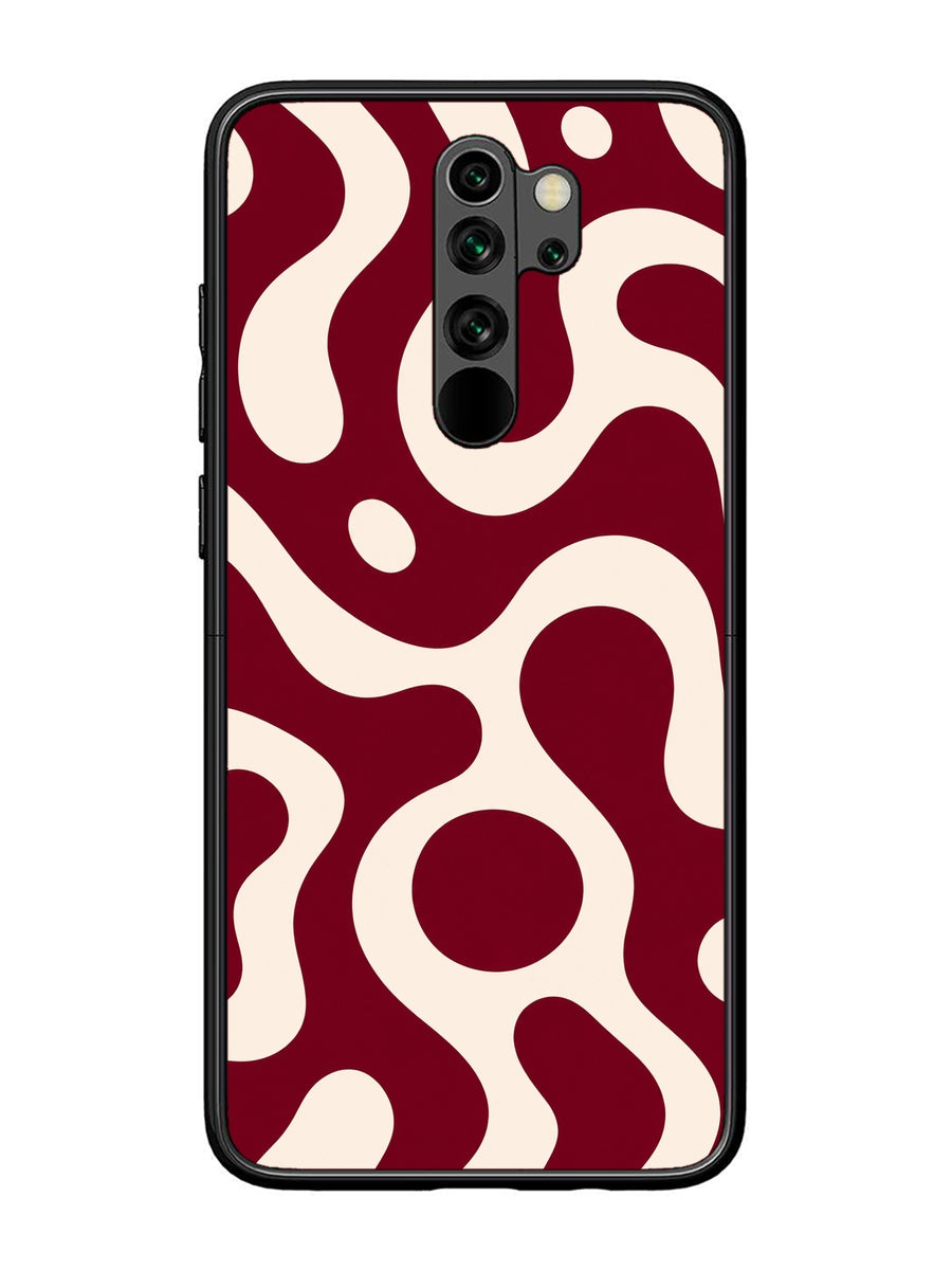XIAOMI Redmi Note 8 Pro Fluid wave pattern Deep Maroon