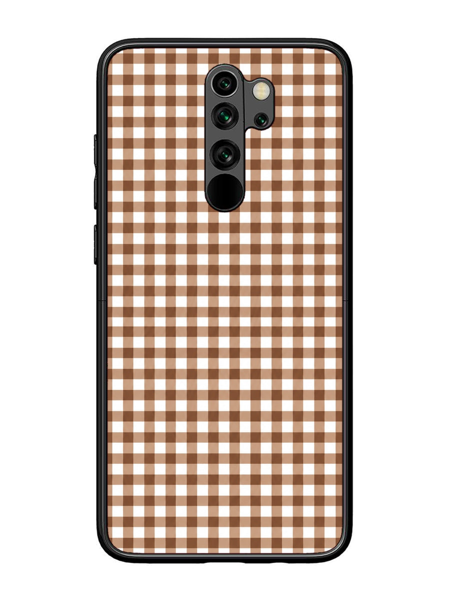 XIAOMI Redmi Note 8 Pro Gingham Checks Brown