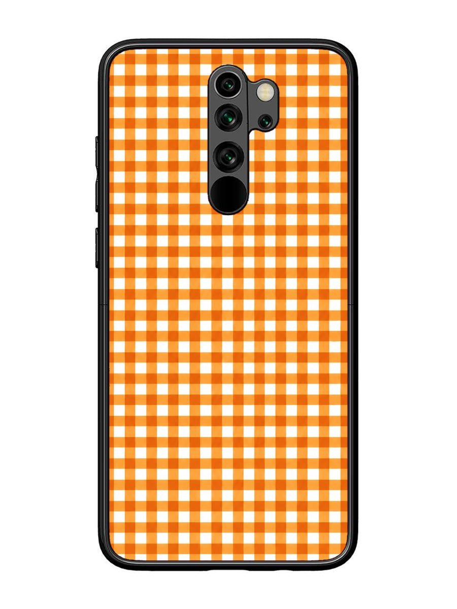 XIAOMI Redmi Note 8 Pro Gingham Checks Orange