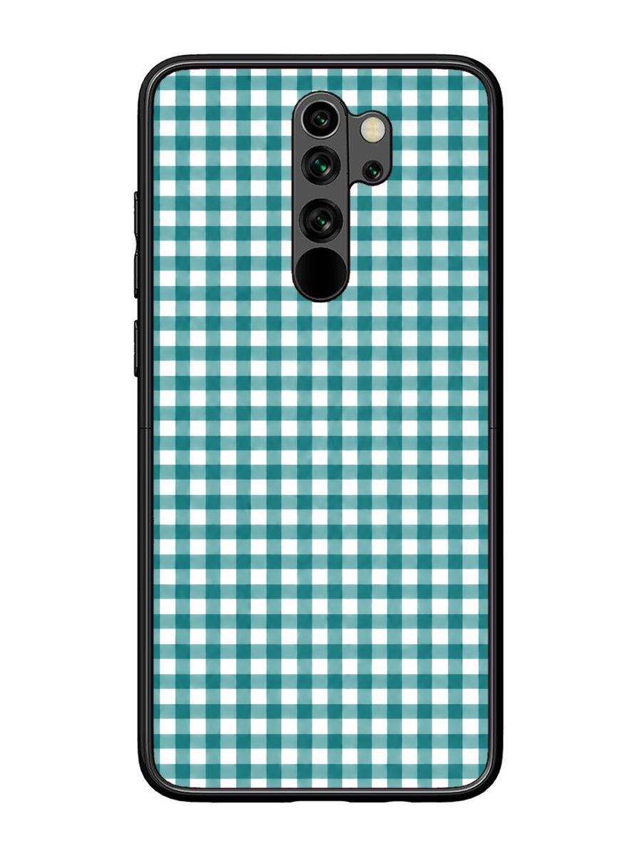 XIAOMI Redmi Note 8 Pro Gingham Checks Teal Gree
