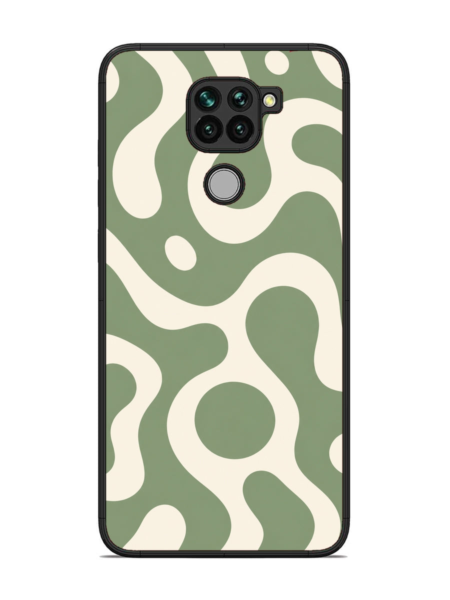XIAOMI Redmi Note 9 Fluid wave pattern Dark Sage Green