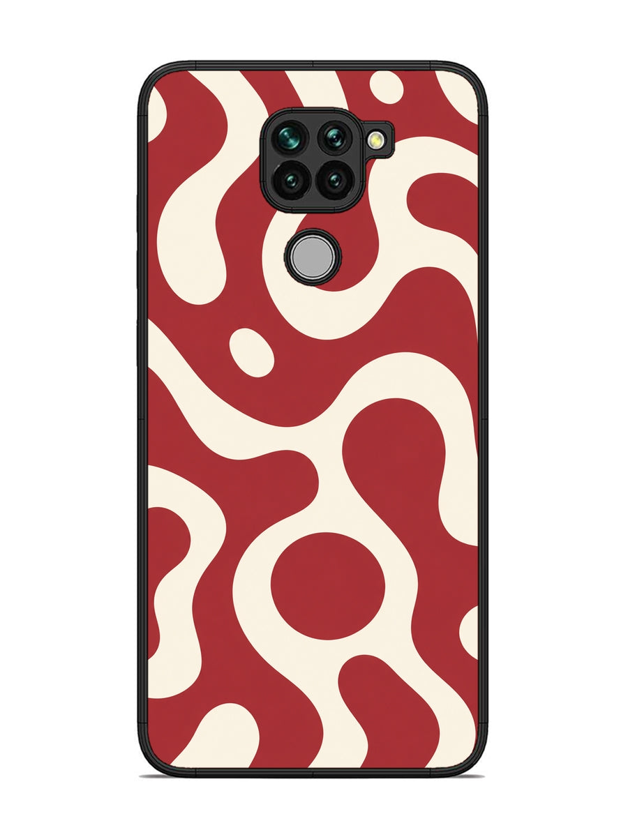 XIAOMI Redmi Note 9 Fluid wave pattern Red