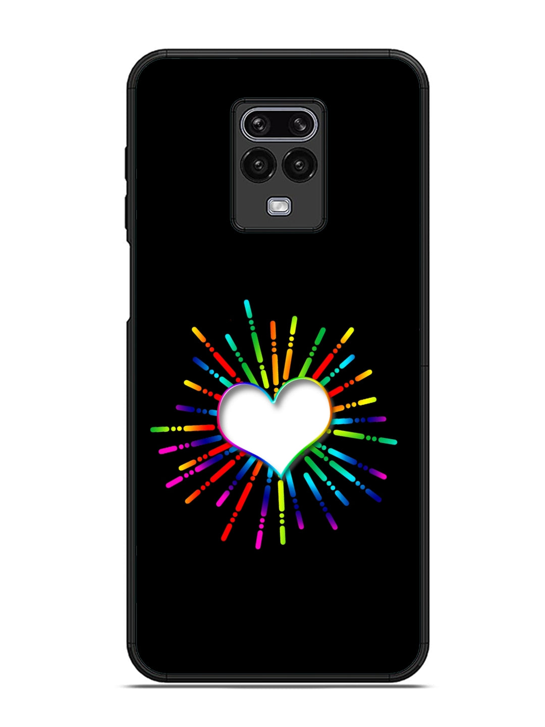 XIAOMI Redmi Note 9 Pro Colourful Heart on Black