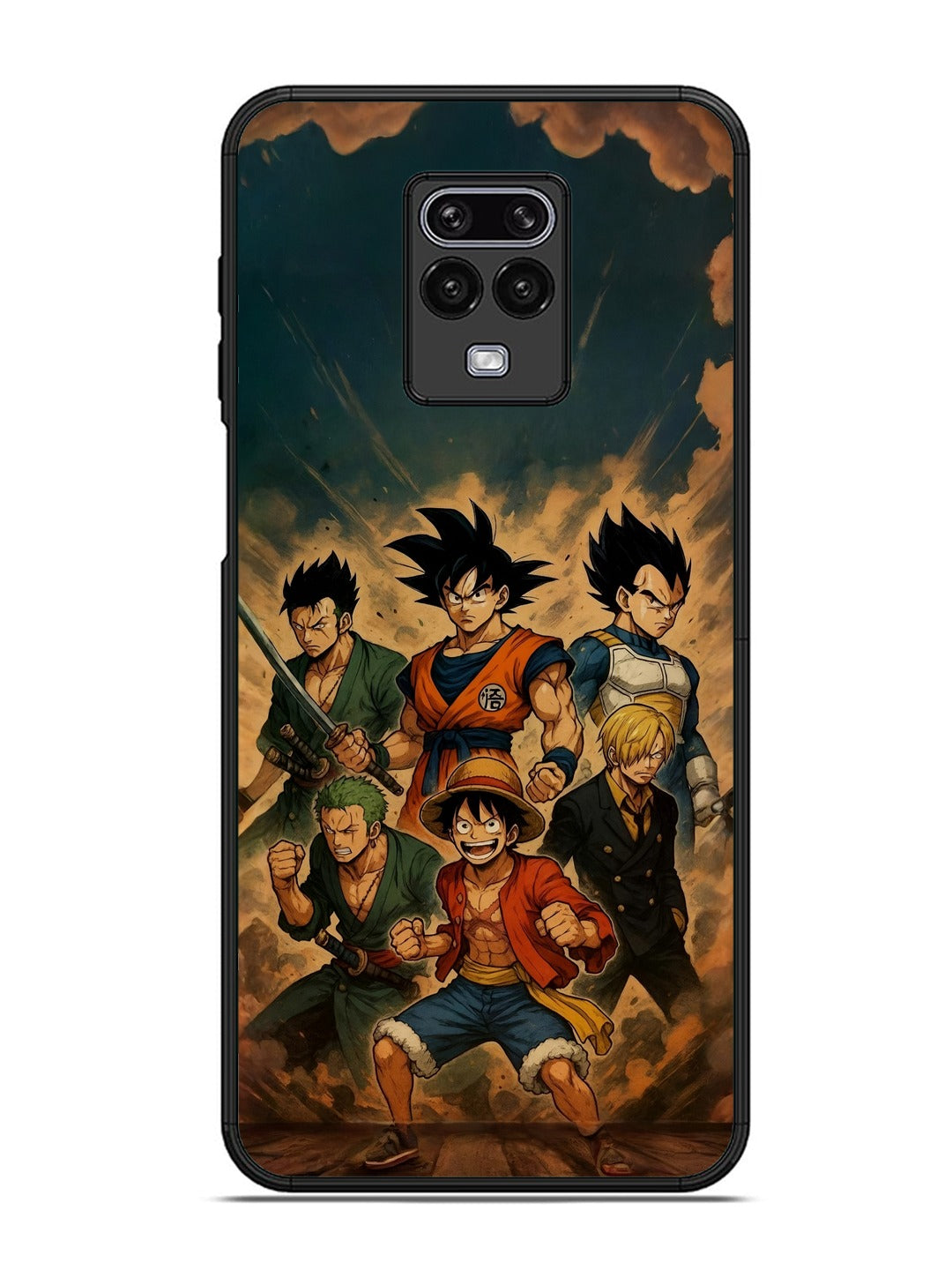 XIAOMI Redmi Note 9 Pro OnePiece n Dragon Ball Z in one team