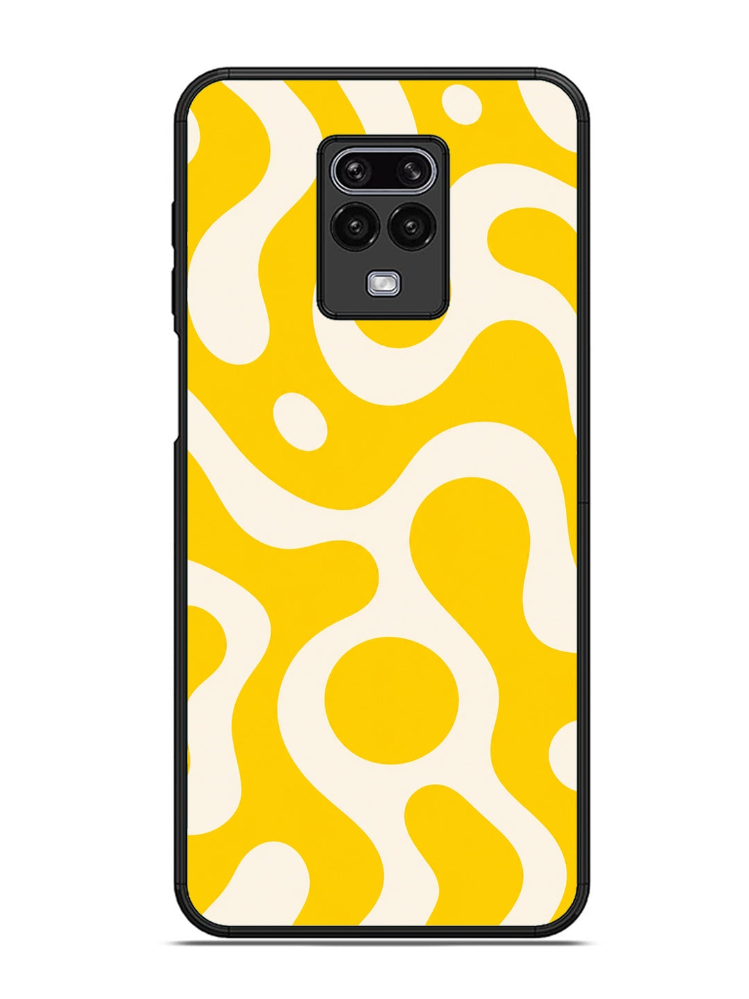 XIAOMI Redmi Note 9 Pro Fluid wave pattern Dark Bright Yellow