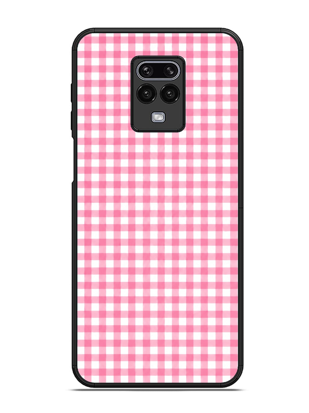 XIAOMI Redmi Note 9 Pro Gingham Checks pink